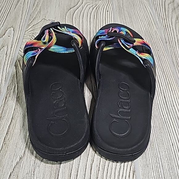 Chaco Chillos Tie Dye Slide Sandals Kids Size 3 - Picture 5 of 11